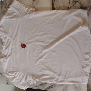 White rose tee shirt
